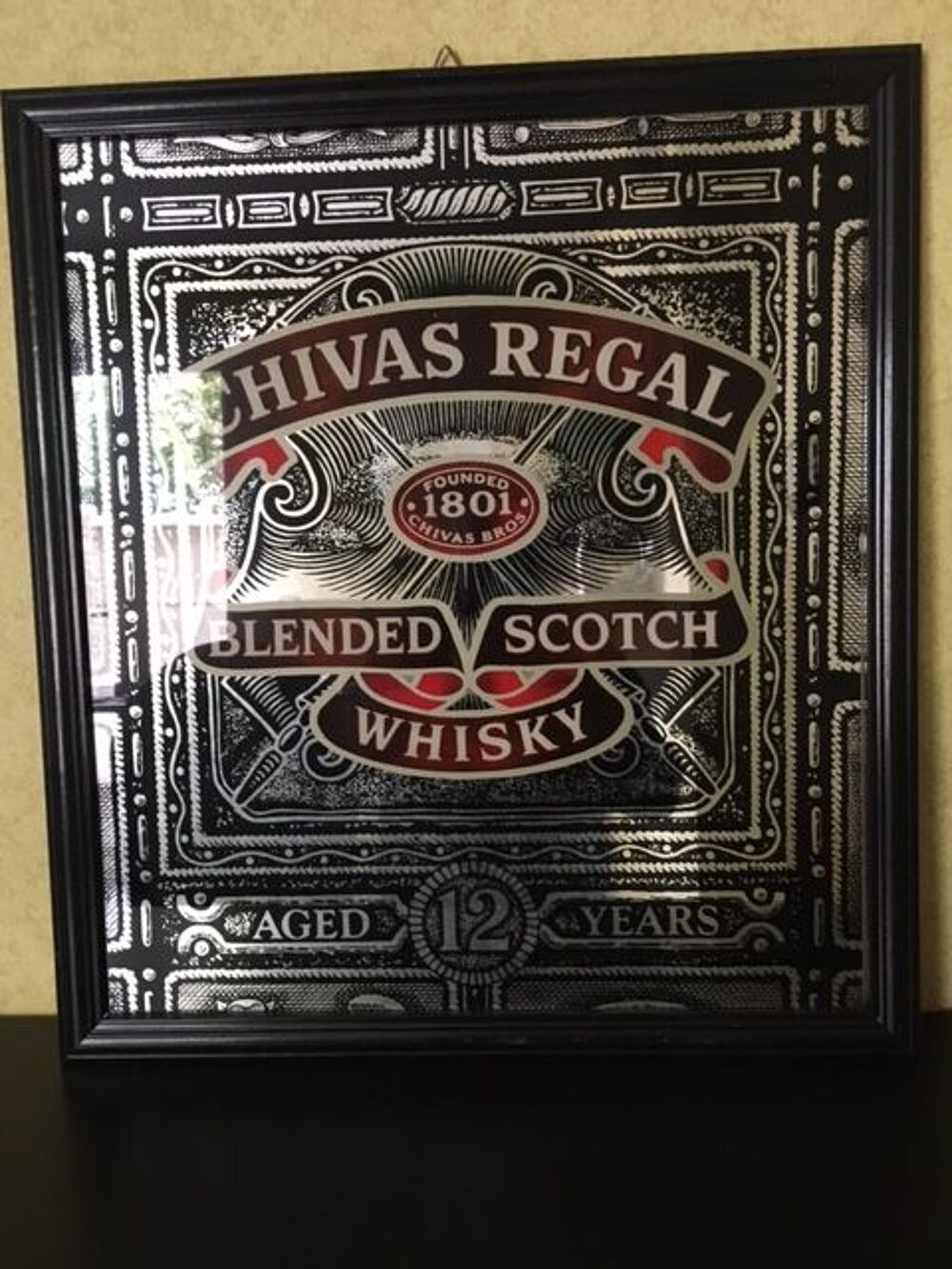 CADRE ENSEIGNE CHIVAS Décoration