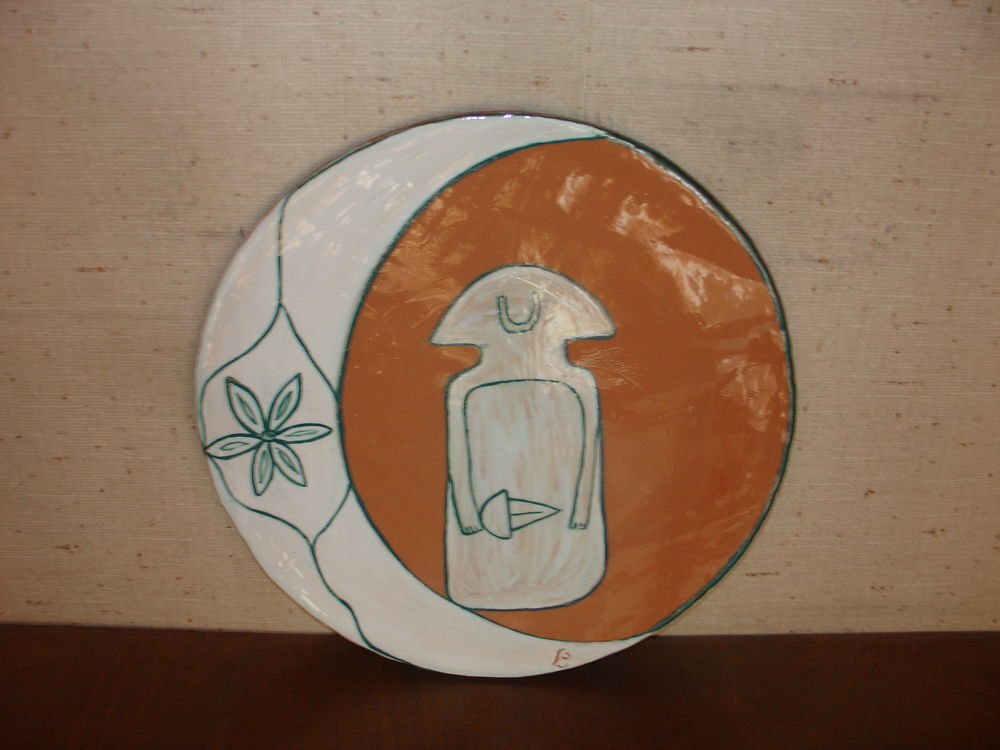 plat d&eacute;co en poterie Décoration