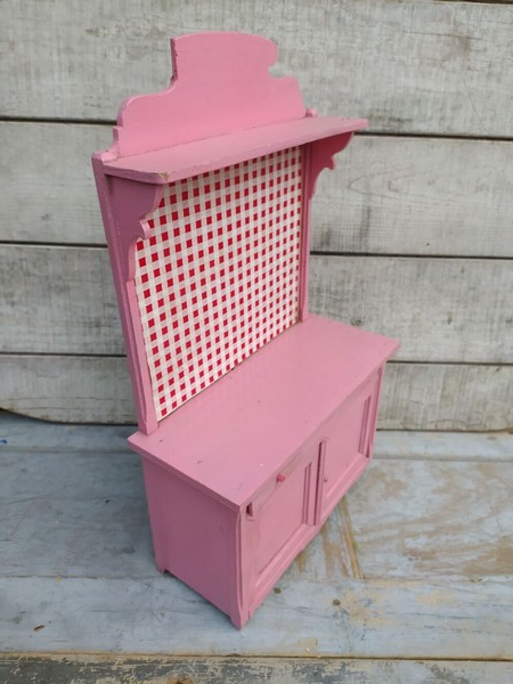 Ancien Jouet Poup&eacute;e Meuble Buffet Cuisine 