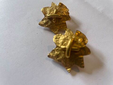 BO Boucles d'Oreilles dorée étoile croisillon ANTIGONA 45 Vigneux-sur-Seine (91)