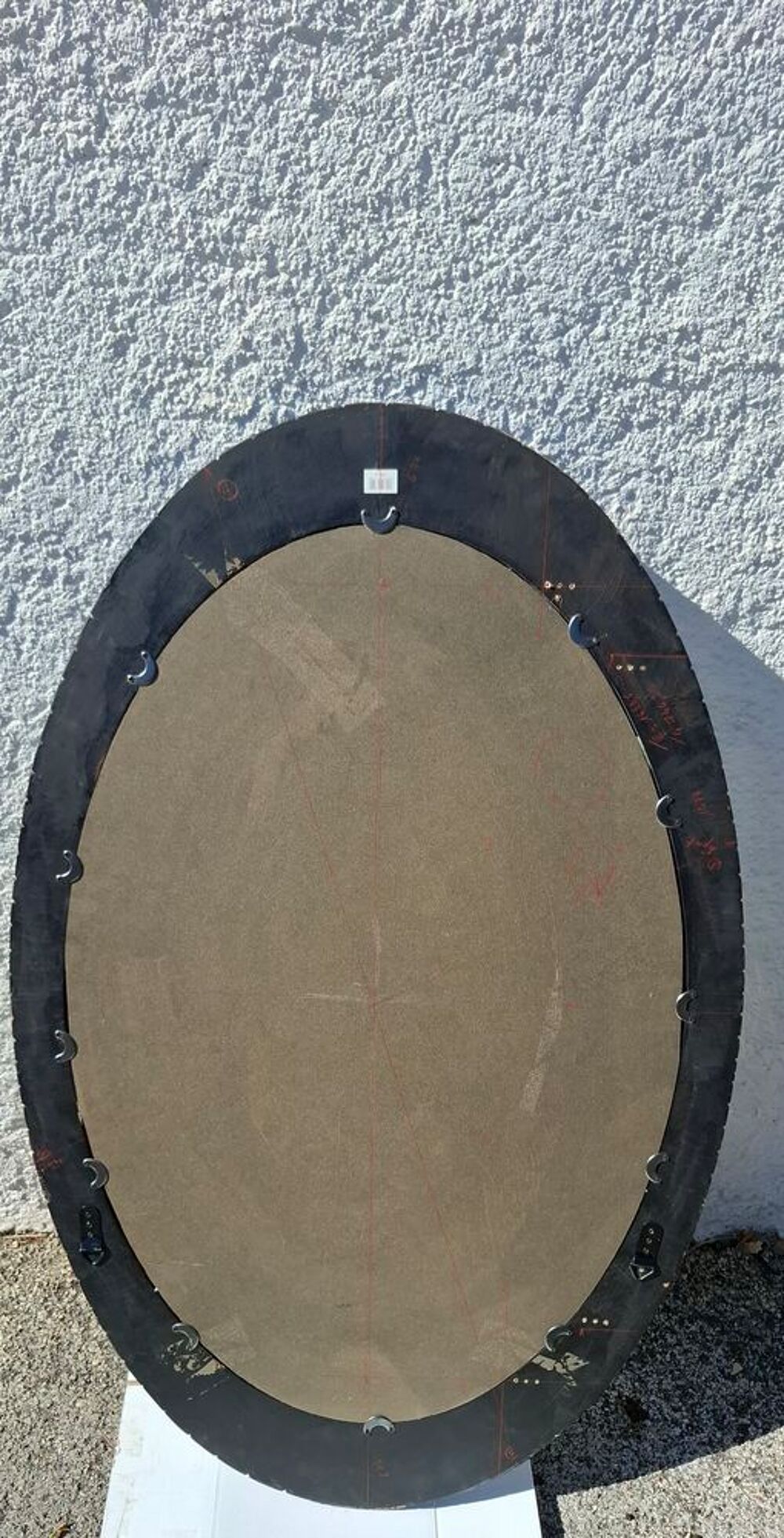 grand miroir bois oval styl&eacute; tr&egrave;s joli Décoration