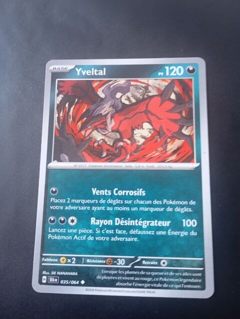 Carte pok�mon yveltal  65 Clermont-Ferrand (63)