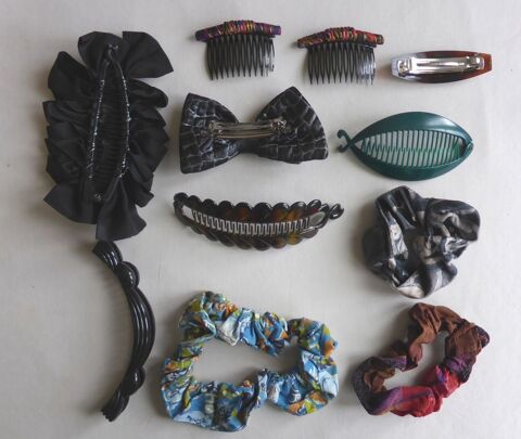 Barettes et chouchous , 1 lot de 11 pieces 7 Soissons (02)