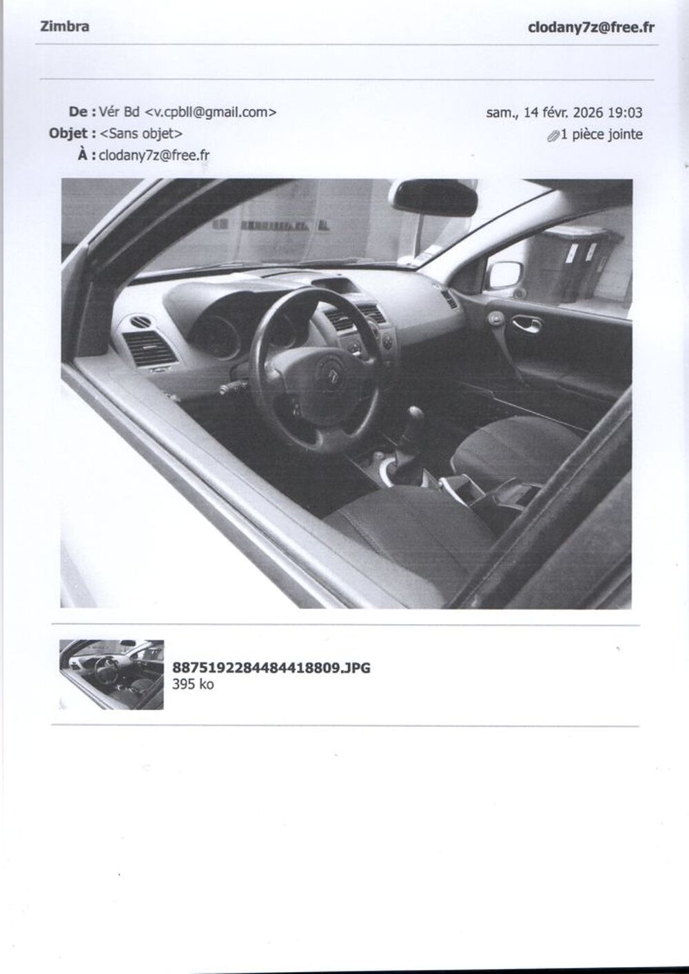M&eacute;gane II M&eacute;gane 1.6 16V Sport Way 2004 occasion 92400 Courbevoie