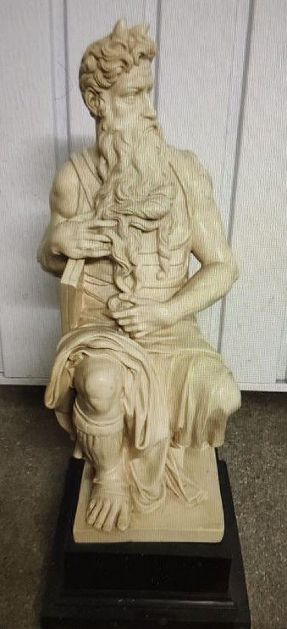 Statue Mo&iuml;se reproduction en r&eacute;sine Décoration