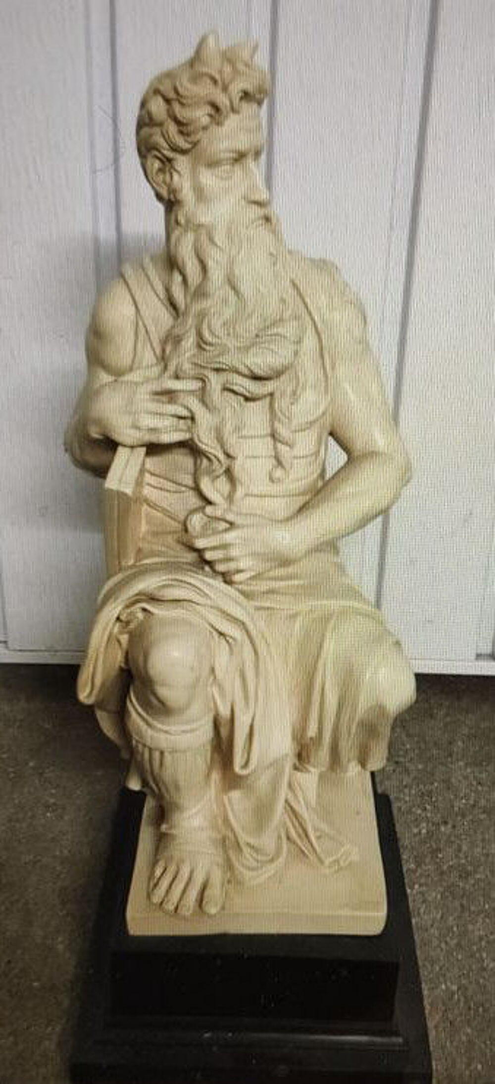 Statue Mo&iuml;se reproduction en r&eacute;sine Dcoration