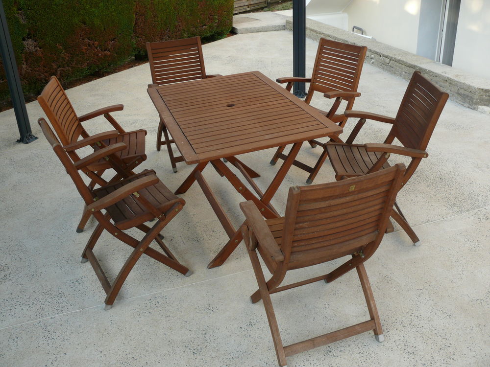 Salon de jardin en teck Meubles