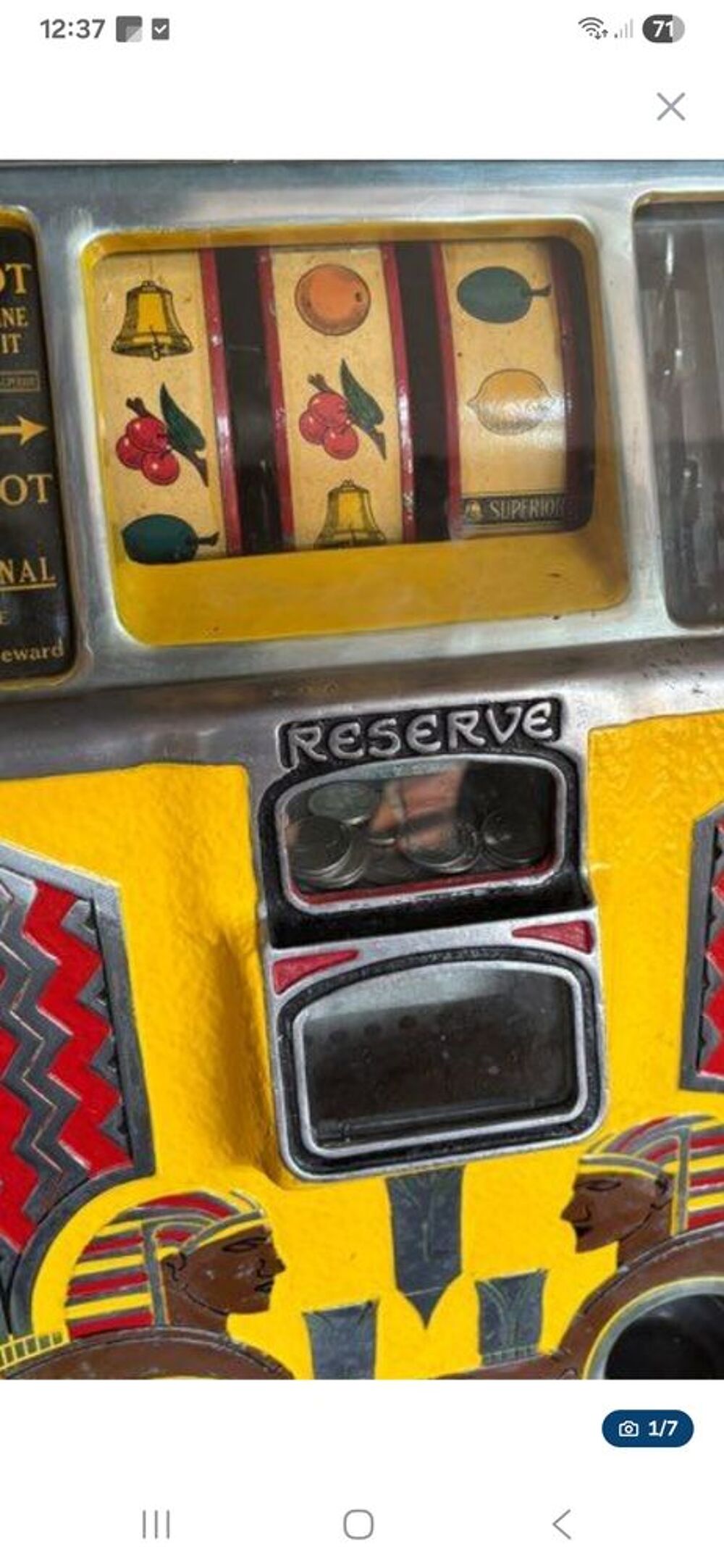 D&eacute;barrasse ancien jackpot bandit manchot en panne hs . Consoles et jeux vidéos
