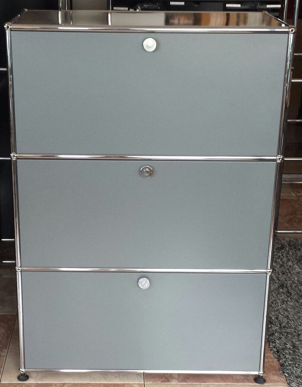 highboard rangement classement usm haller gris anthracite Meubles