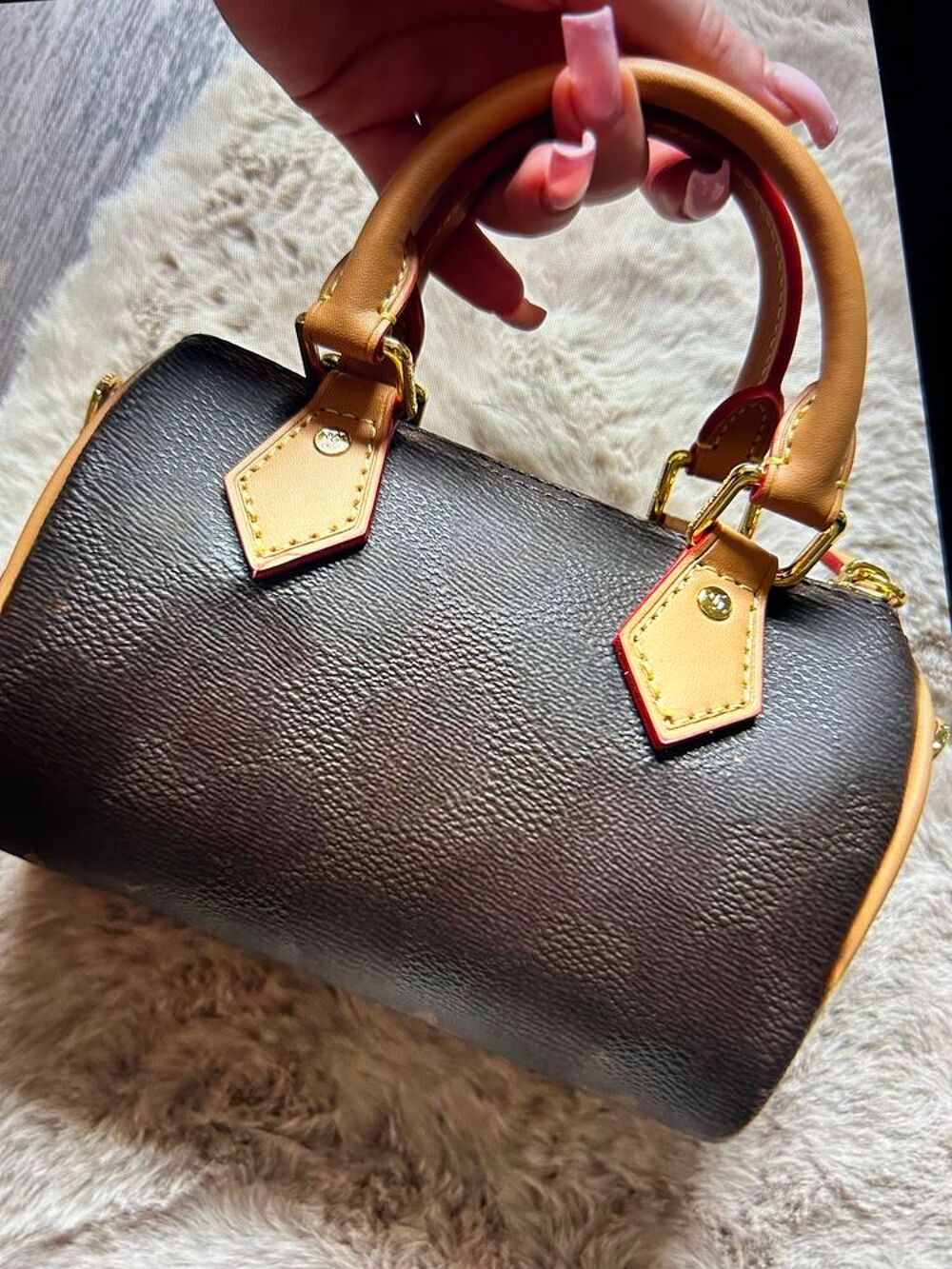 Sac &agrave; main avec logos Maroquinerie