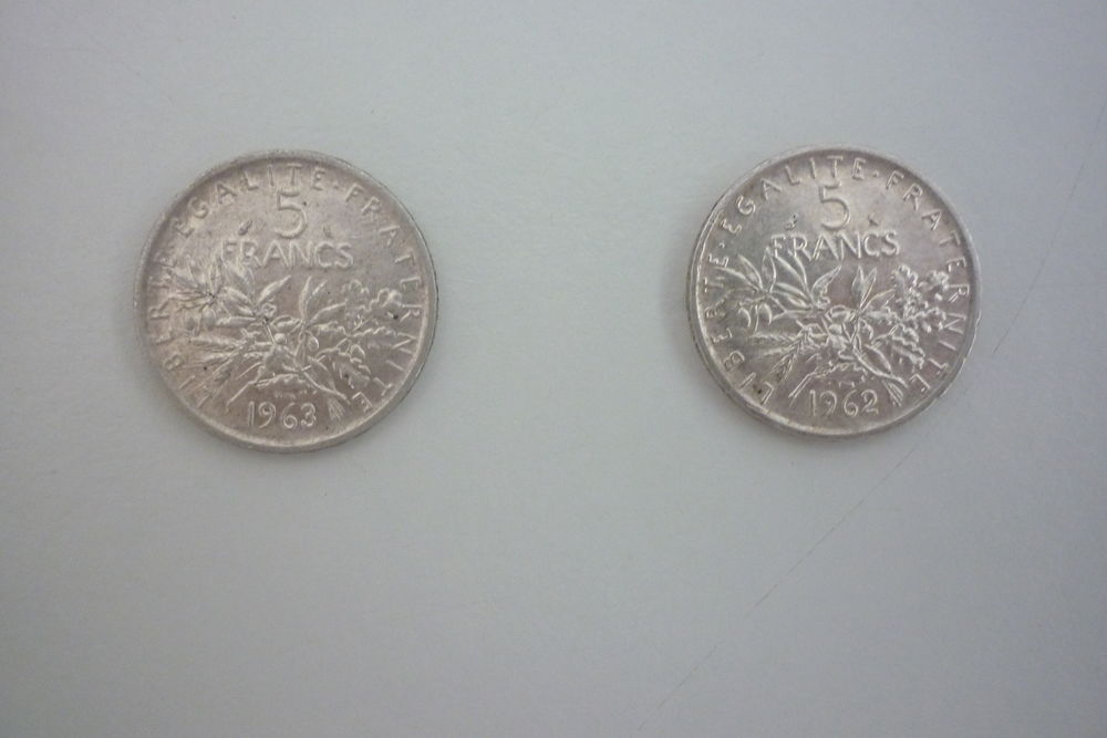 Pi&egrave;ces de 5 francs 