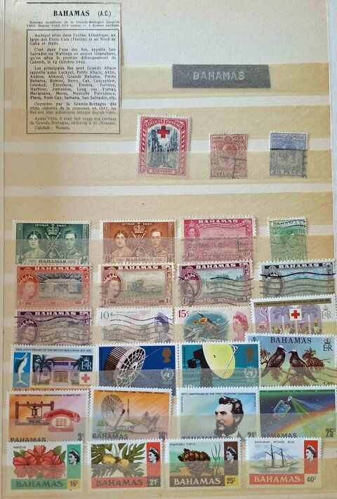 Srie de timbres de collection des Bahamas 14 Gap (05)