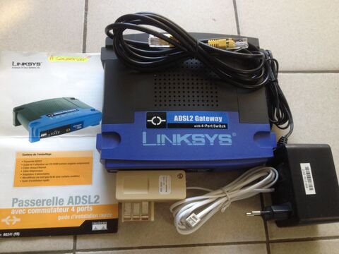 Passerelle ADSL2 & commutateur 4 ports LINKSYS ( AG241 ) 5 Canet Plage (66)