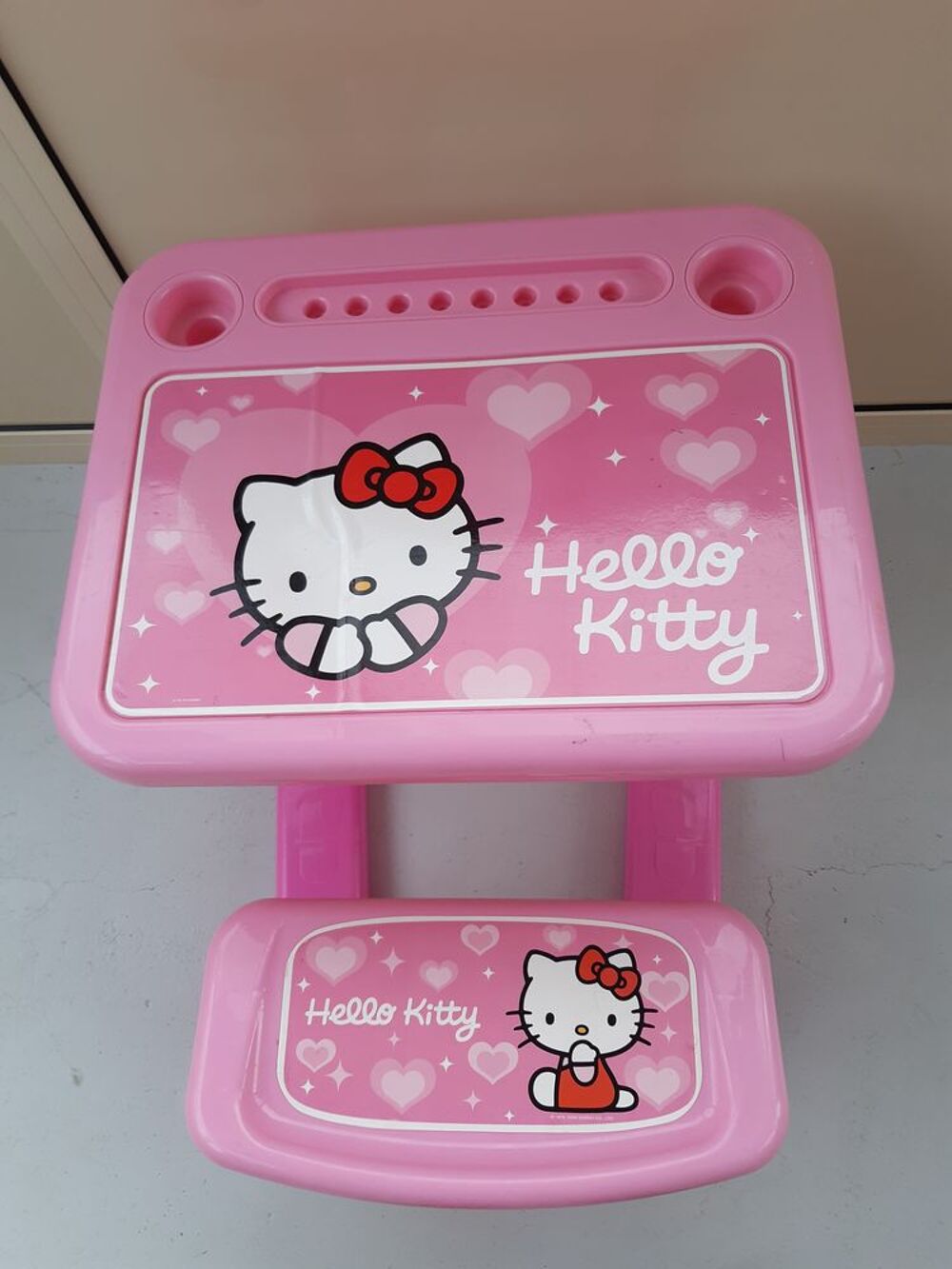 Bureau Enfant "HELLO KITTY" Rose. Mobilier enfants