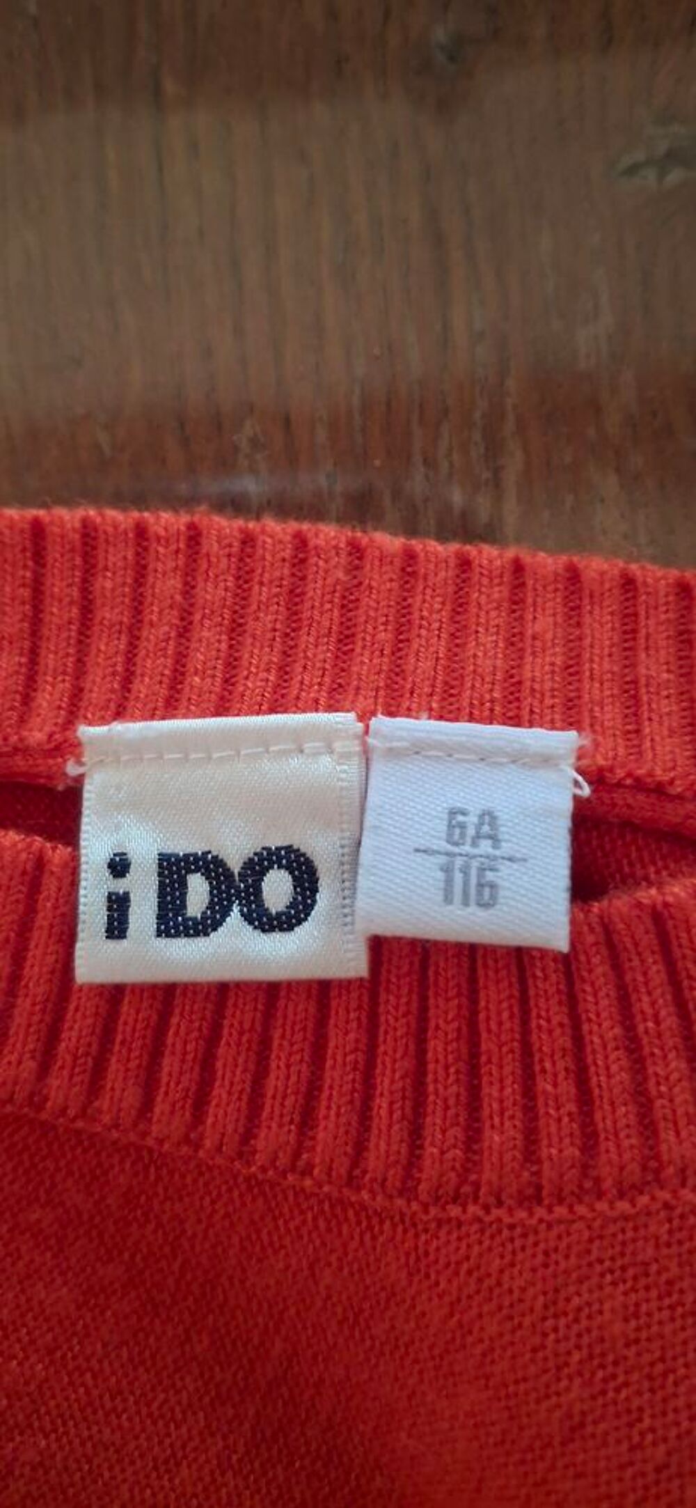 Pull orange marque Ido taille 6 ans Vêtements enfants