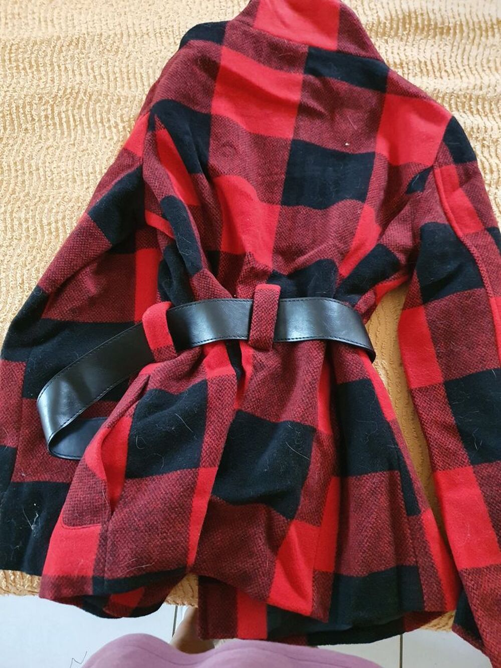 Veste &agrave; carreaux Vêtements