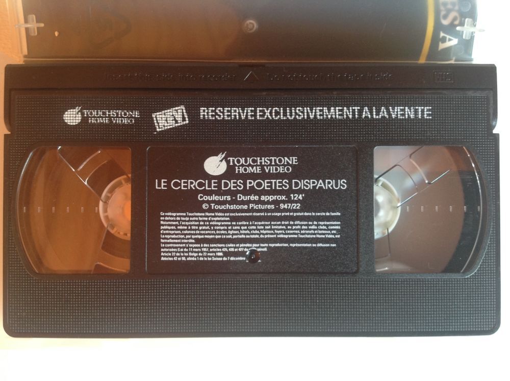 LE CERCLE DES PO&agrave;ˆTES DISPARUS K7 VIDEO Envoi Possible DVD et blu-ray