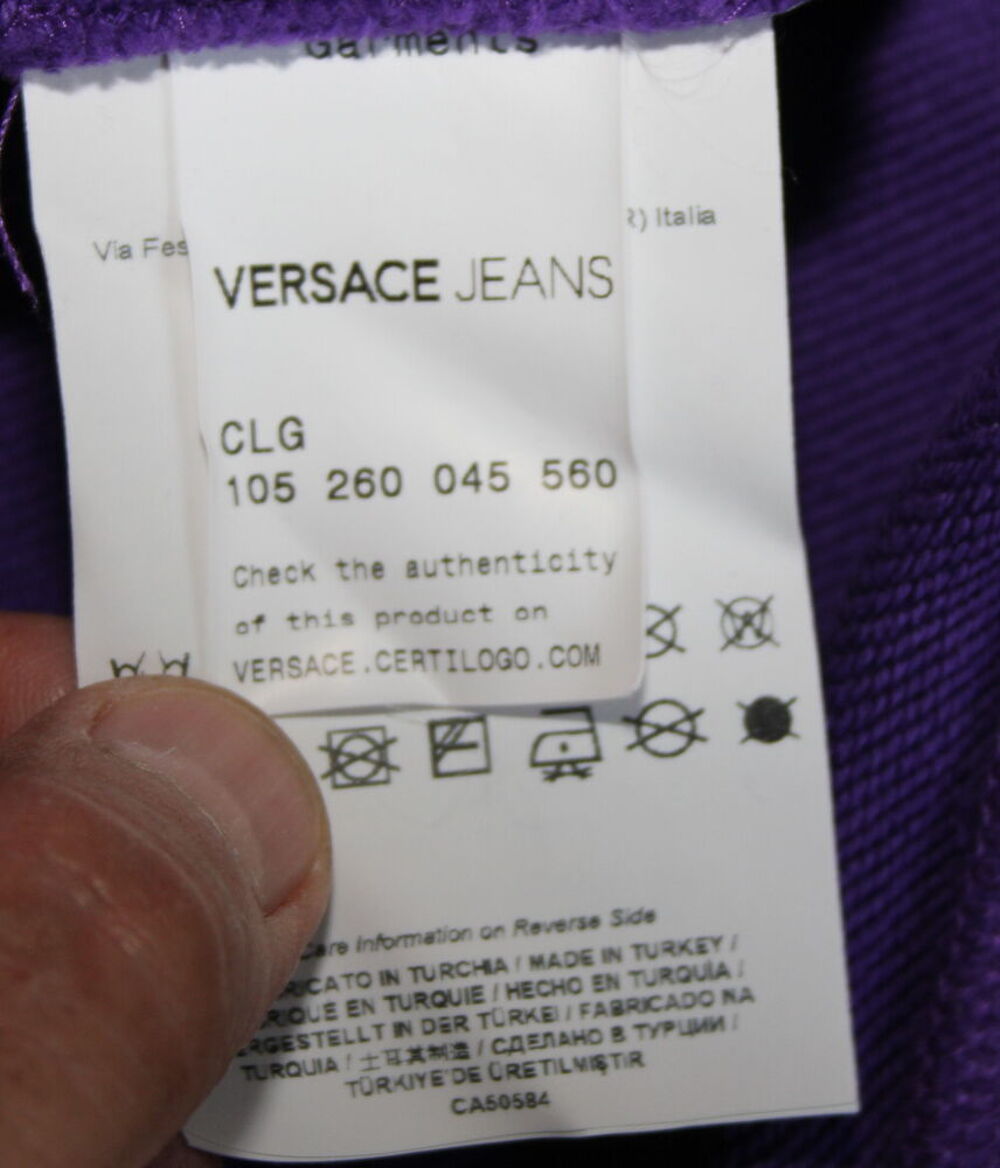 Sweat Shirt violet VERSACE vintage 90 Vêtements