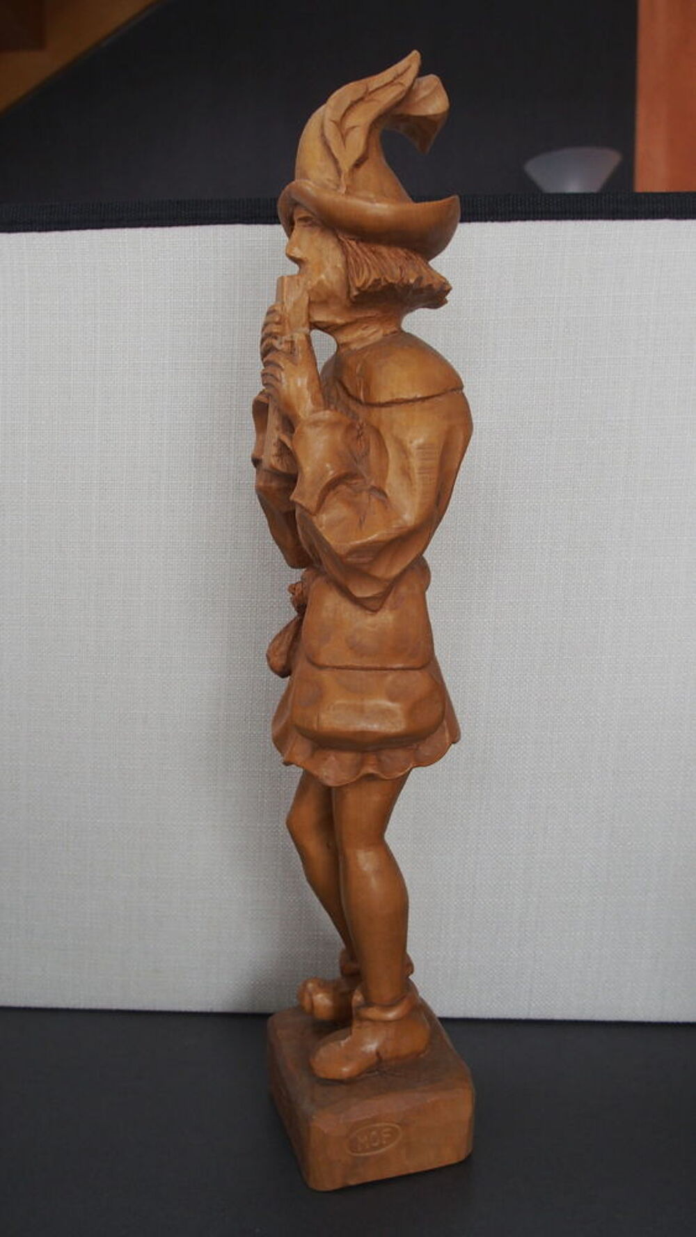 STATUETTE BOIS - TROUBADOUR (36 cm) 