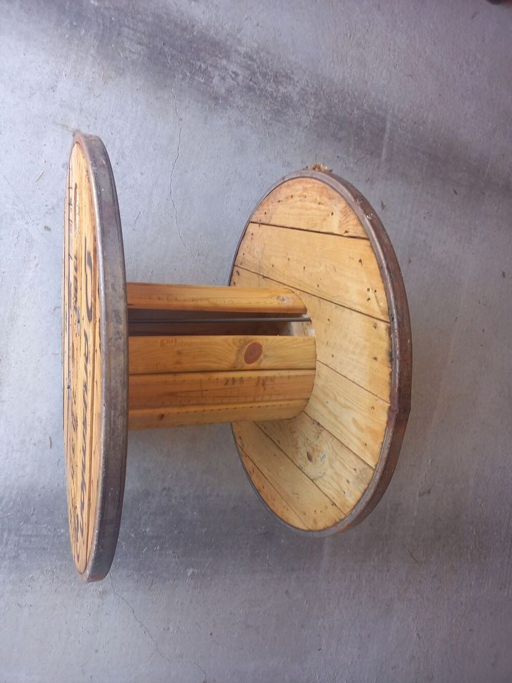 Touret bois - table basse/d'appoint - &Oslash;90cm x H54cm Bricolage