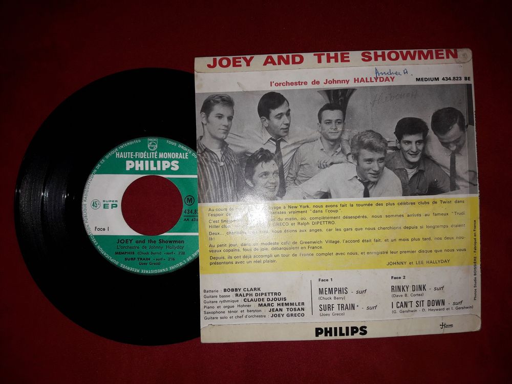 Rare 45 T AND THE SHOMEN JOHNNY HALLYDAY CD et vinyles