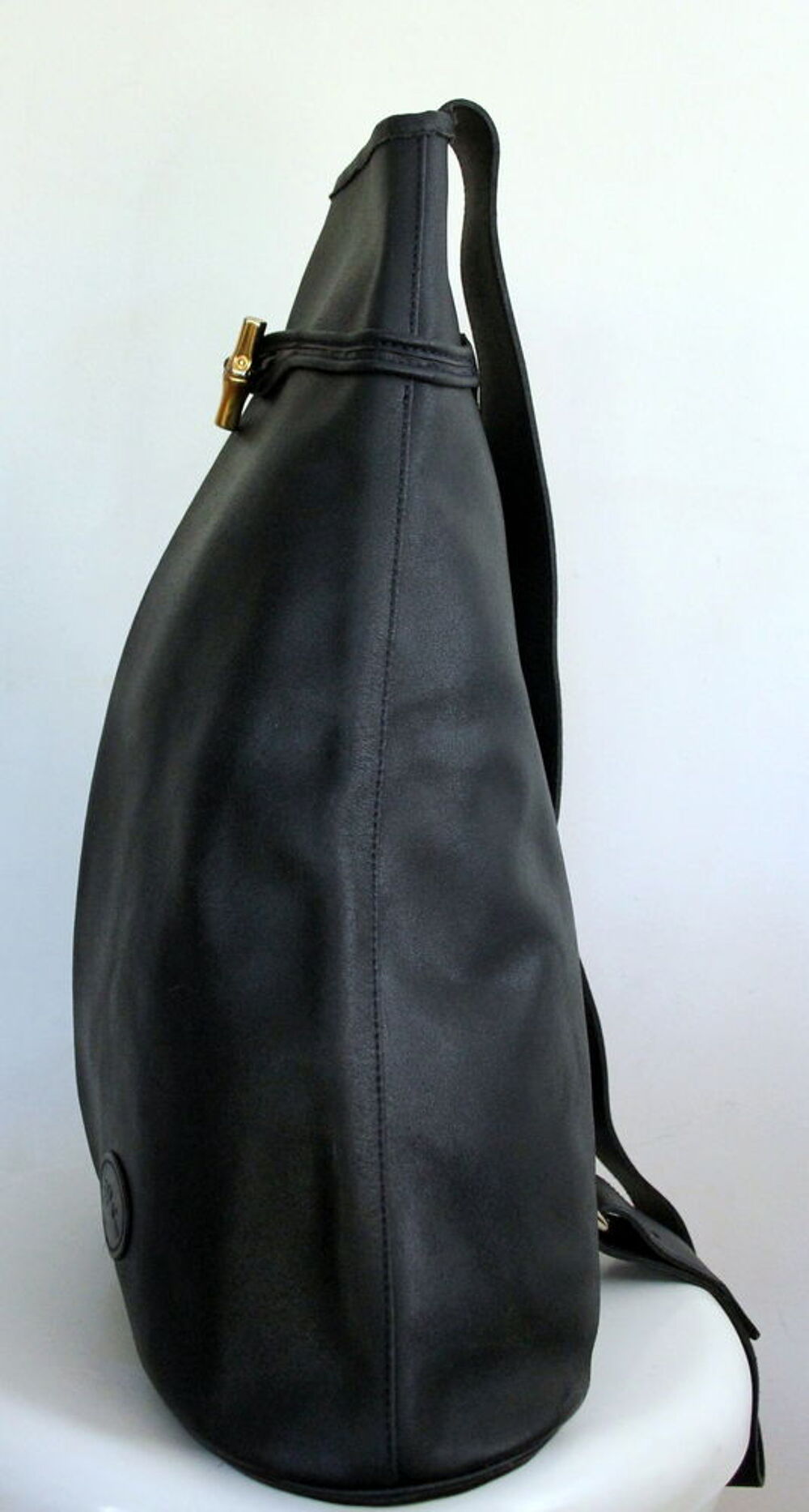 Sac en bandouli&egrave;re cuir marine LONGCHAMP Maroquinerie