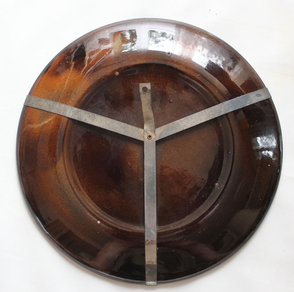 Assiette c&eacute;ramique verniss&eacute;e 1930 panth&egrave;re Décoration