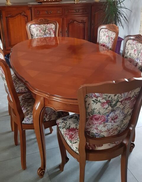 Salle  manger complte en merisier massif 1500 Bergerac (24)