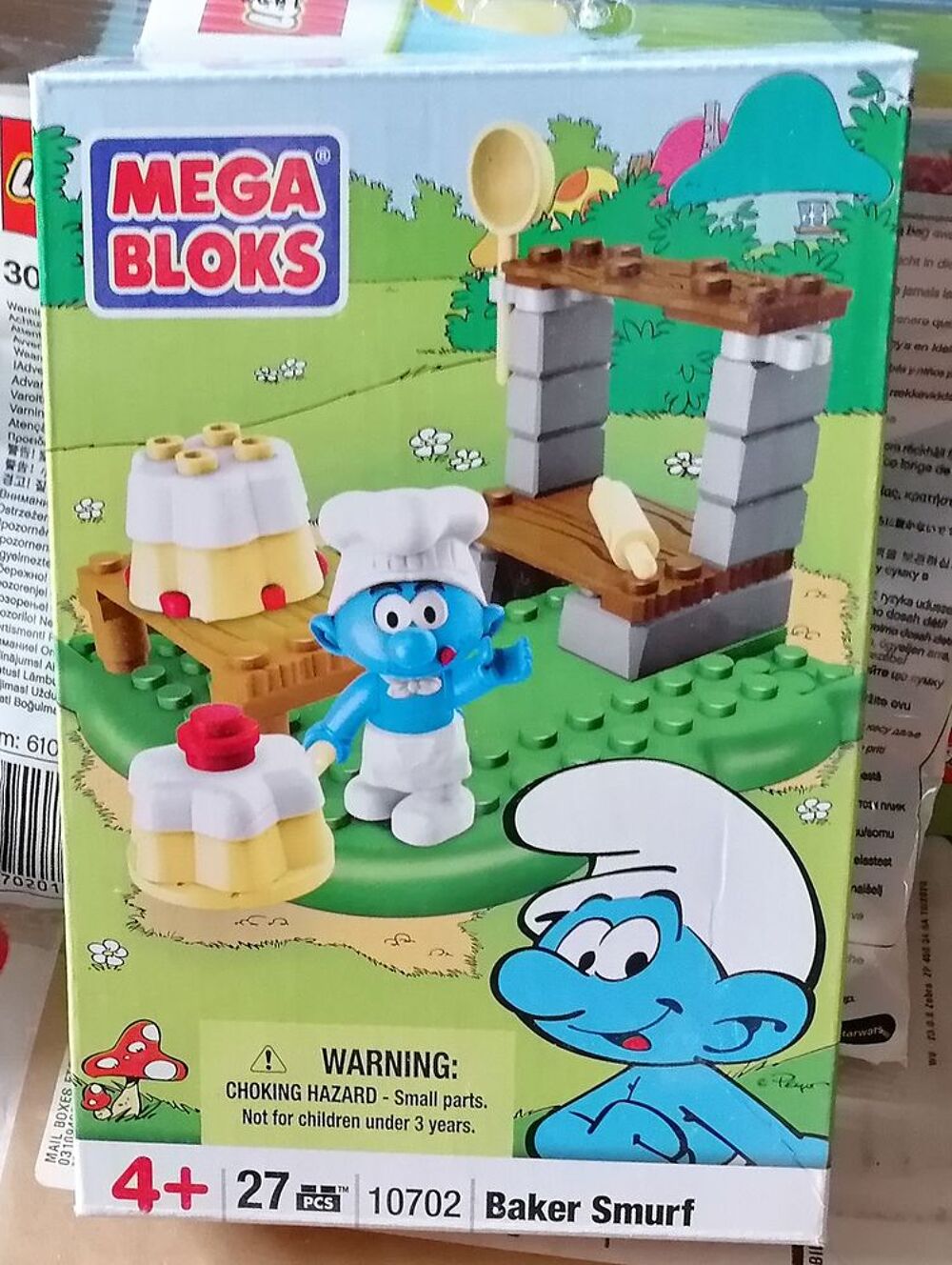 Mega Bloks 10702 : Le Schtroumpf boulanger - Complet - OVP Jeux / jouets