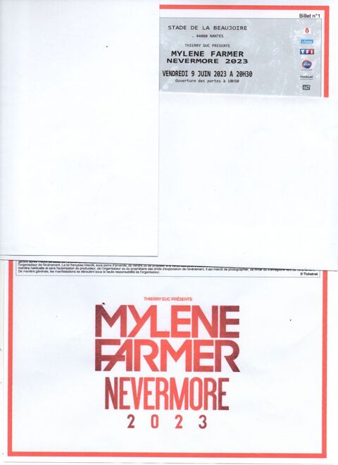 Billet Mylne Farmer 125 Melle (79)