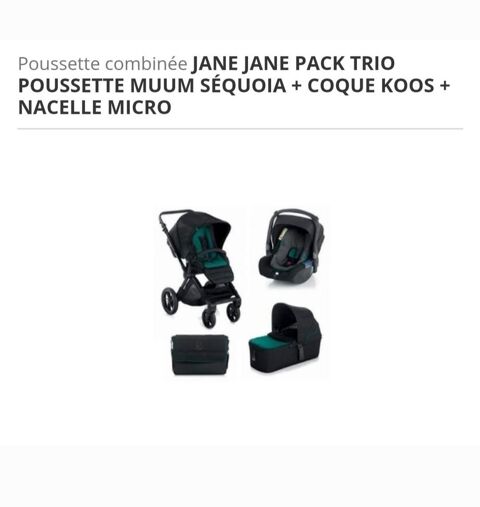 Poussette Trio Jane Muum 350 Crteil (94)