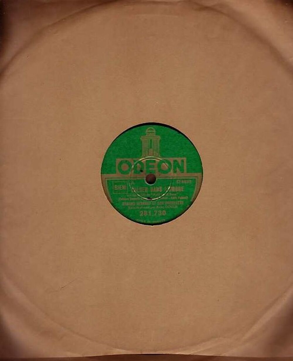 Disque Vinyl ANNY GOULD 78 tours LAISSE MOI PARTIR + VALSER CD et vinyles