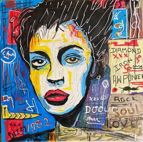 Tableau original Street Art / Néo-Expressionnisme ? Portrait Pouques-Lormes (58)