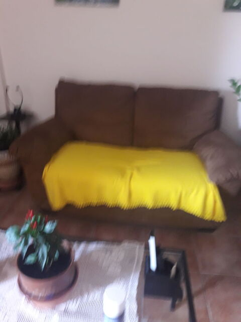 CANAPE 2 PLACES EN TISSU MARRON 60 Marseille 13 (13)