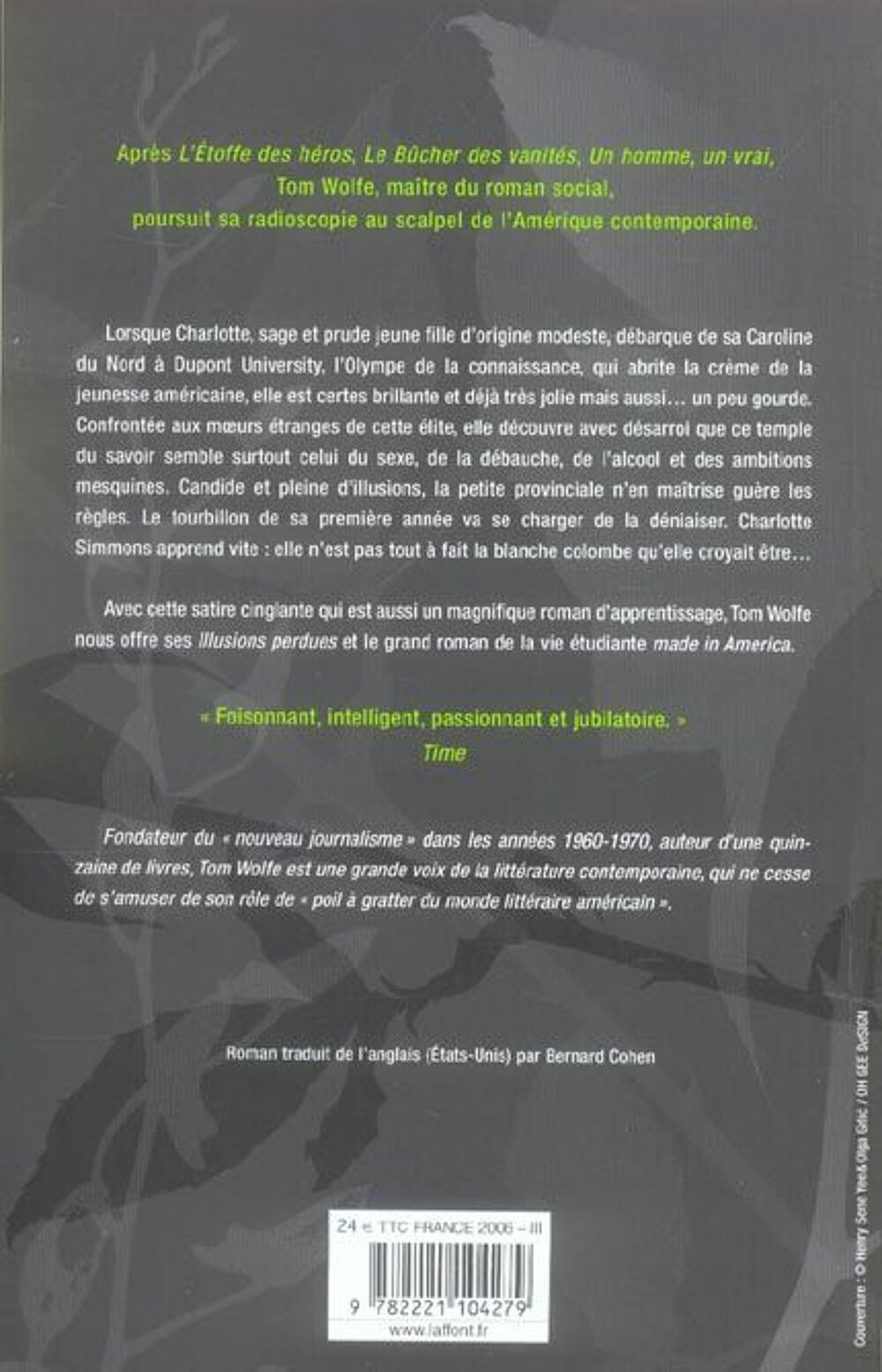 Moi, Charlotte Simmons Livres et BD