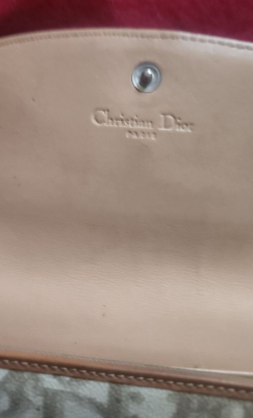 Authentique portefeuille femme Christian Dior N&deg; visible Maroquinerie
