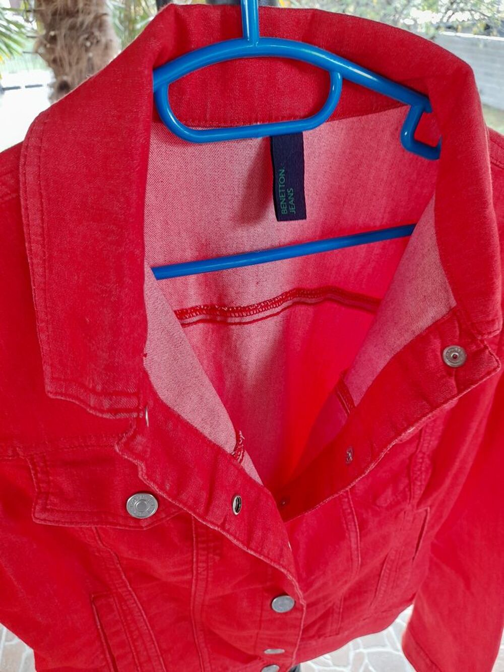Veste Benetton-Jean M/L rouge Vêtements