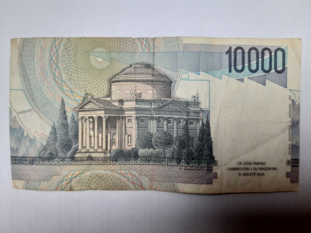 BILLET BANQUE 10 000 Lire Italie 