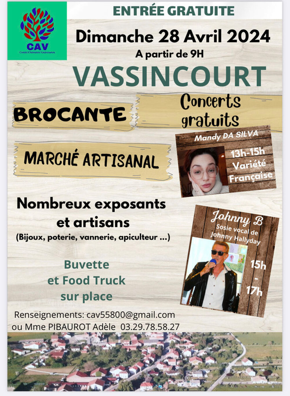 Brocante - march&eacute; artisanal - concerts gratuits 