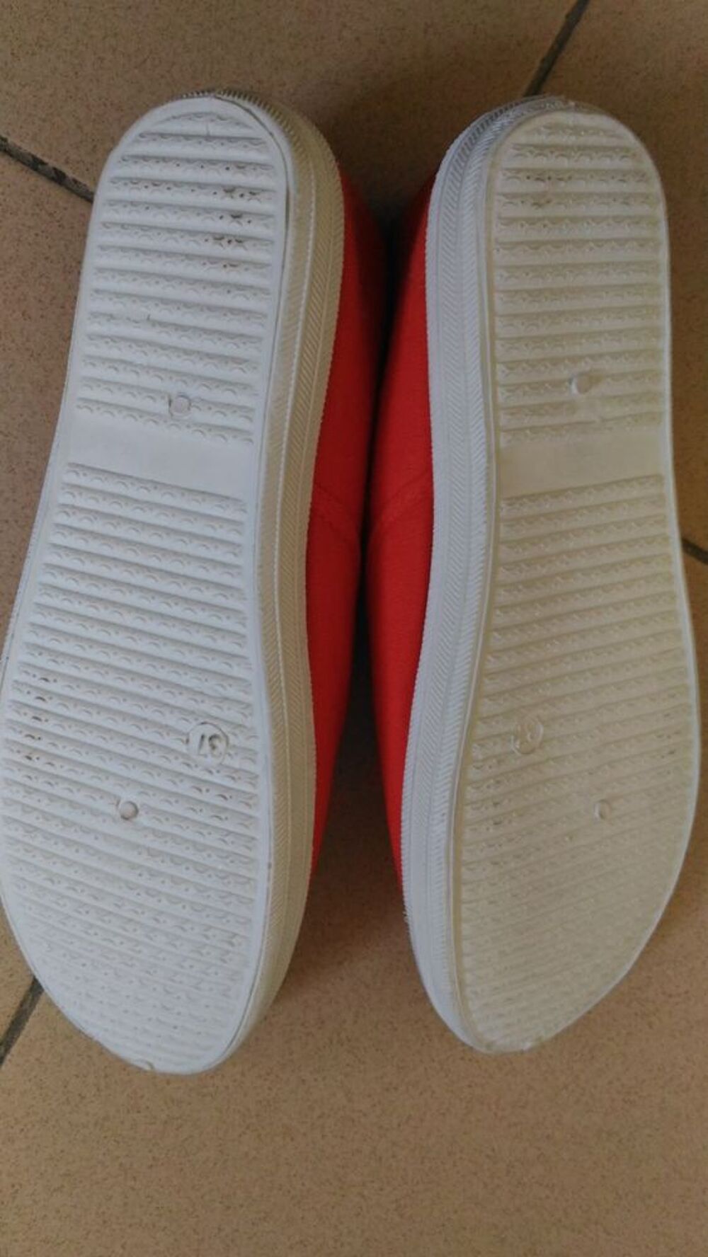 Basket toile orange de marque KWOMAN taille 37 Chaussures