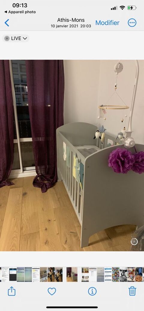  lit bb  volutif vert baudet 70 Athis-Mons (91)