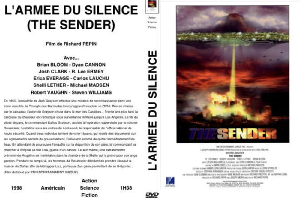 "L'Arm&eacute;e du Silence" (avec Michael Madsen) - RARE DVD et blu-ray