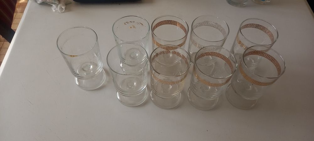 9 verres Décoration