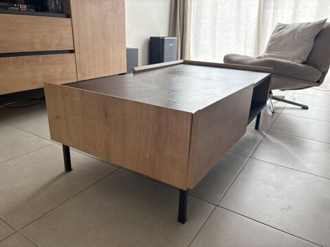 Table basse bois et ardoise 80 Montfort-sur-Meu (35)