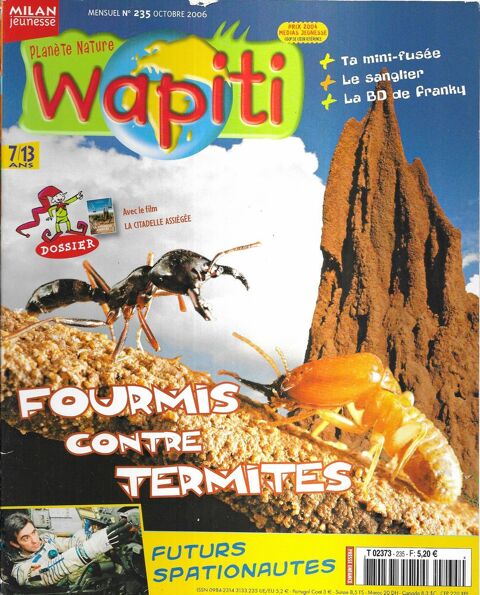  Magazine de 7 à 13 ans  , Wapiti ,  8 Tours (37)
