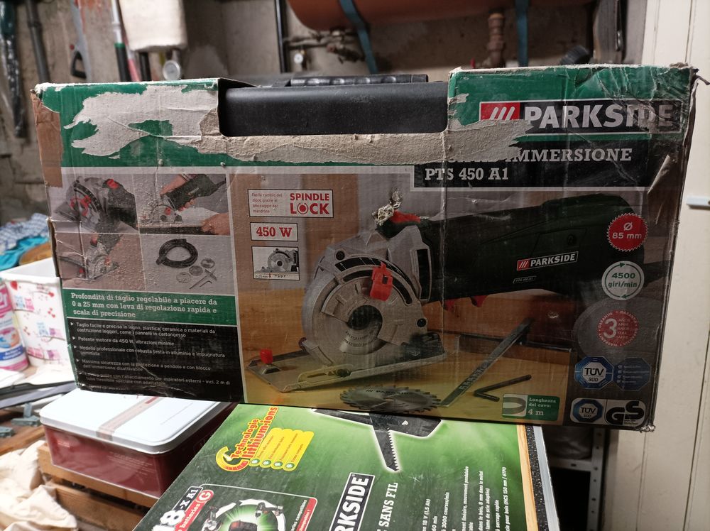 Scie plongeante filaire PARKSIDE PTS 450 A1 Bricolage