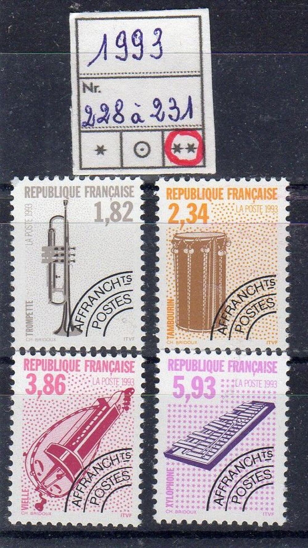 TIMBRES FRANCE 
PREOBLITERES
N** 