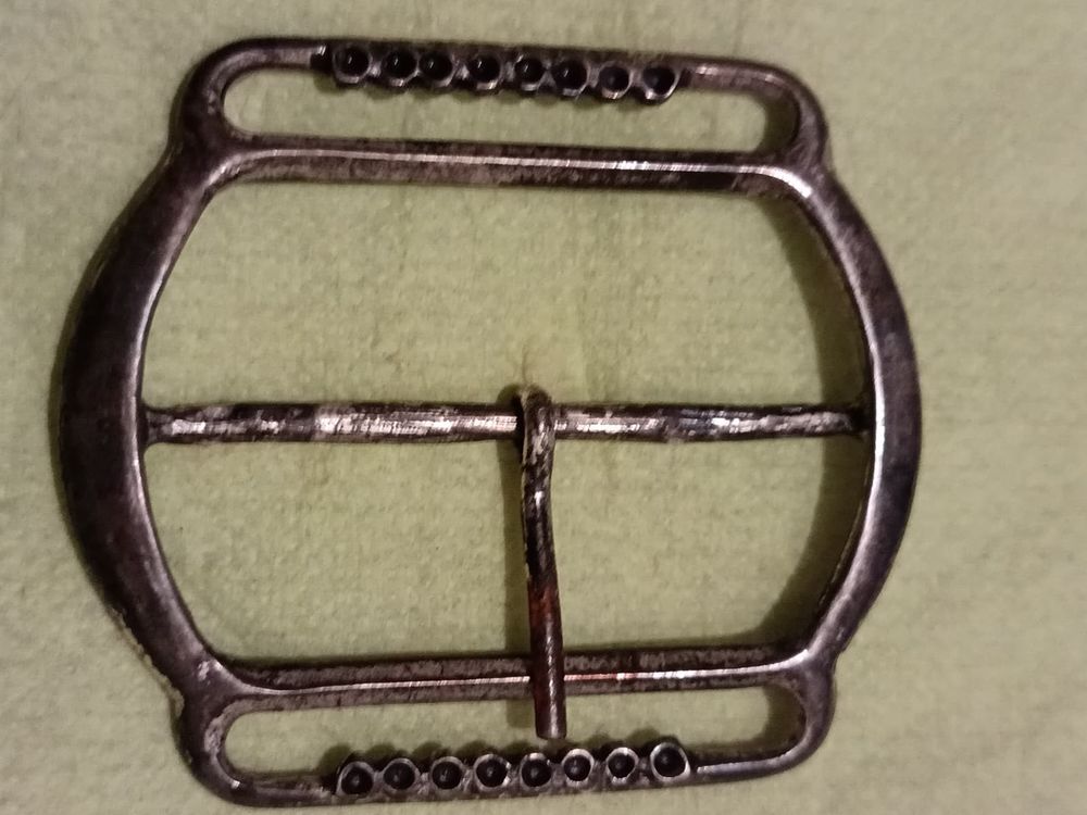 Grande Boucle de Ceinture Vintage en Laiton Massif N&deg;6
