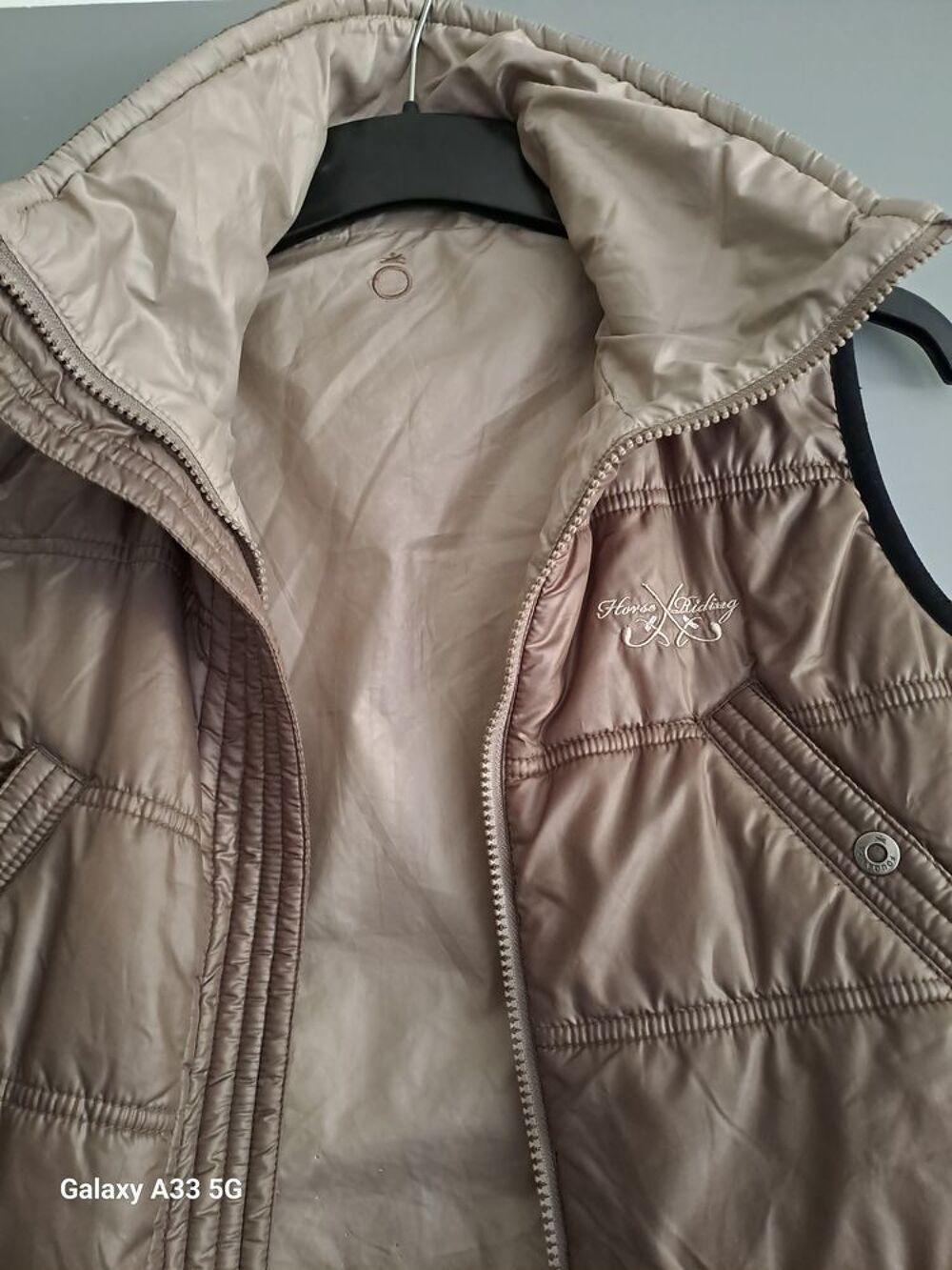 Veste sans manches, beige, Marque Floride Riding. Vêtements