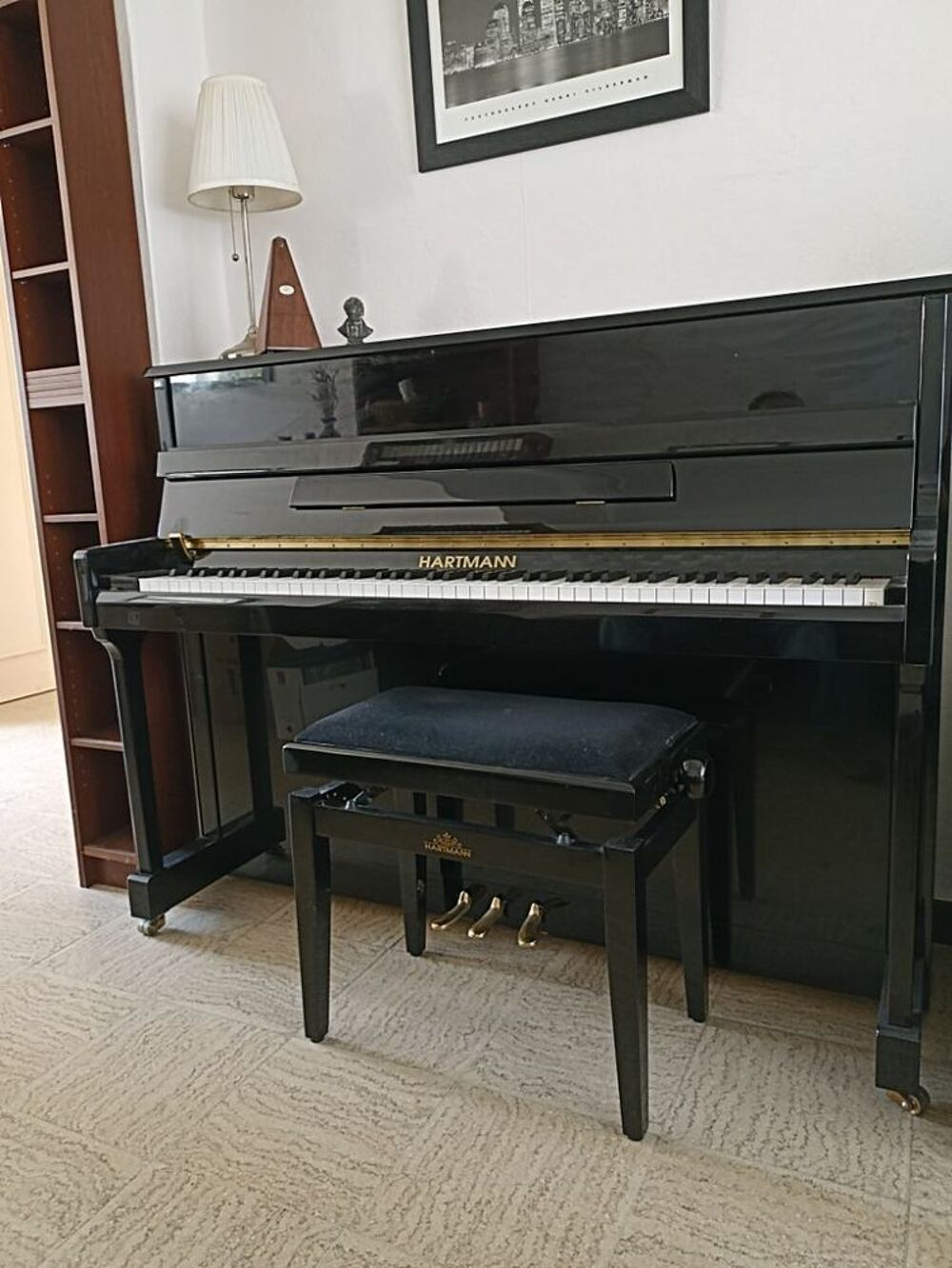 OCCASION PIANO HARTMANN + SIEGE REGLABLE (prix &agrave; d&eacute;battre) Instruments de musique